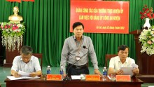Thường trực Huyện ủy Cư Jút làm việc với Đảng ủy Công an huyện