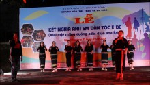 Sở VHTT & DL tổ chức Lễ kết nghĩa anh em dân tộc Ê Đê tại xã Tâm Thắng