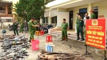Huyện Cư Jút: tiêu hủy vũ khí, vật liệu nổ và công cụ hỗ trợ năm 2023