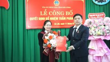 Tòa án nhân dân huyện Cư Jút tổ chức Lễ công bố và trao Quyết định  bổ nhiệm chức danh thẩm phán sơ cấp