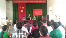 Ban dân vận huyện uỷ phát động quần chúng tại xã Đăk Đrông