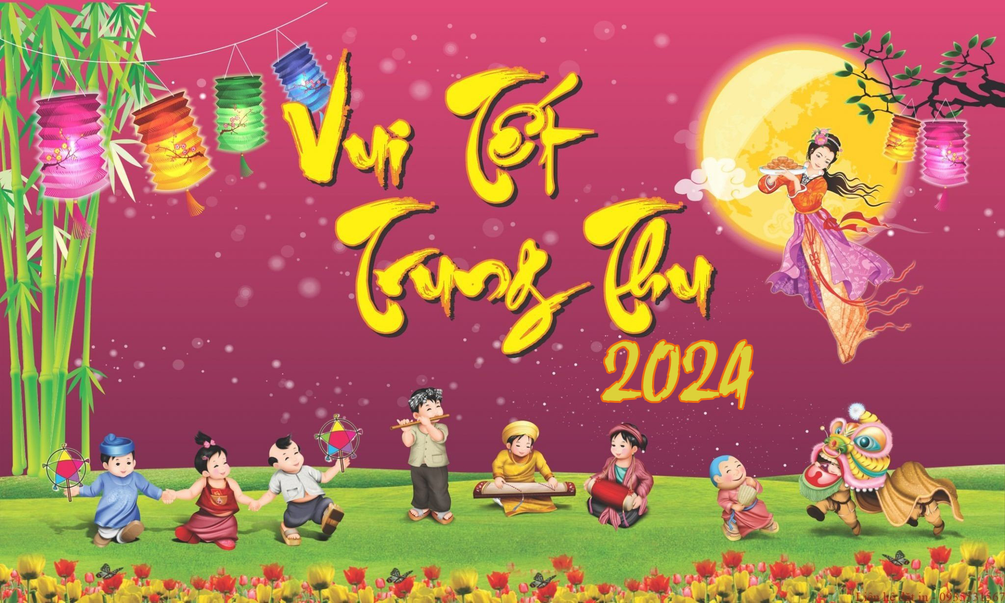 Vui tet Trung thu 2024